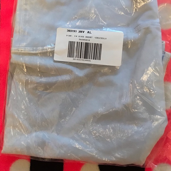 💕VS PINK BLUE WASHED LONGLINE COTTON BIKE SHORT - Picture 2 of 7